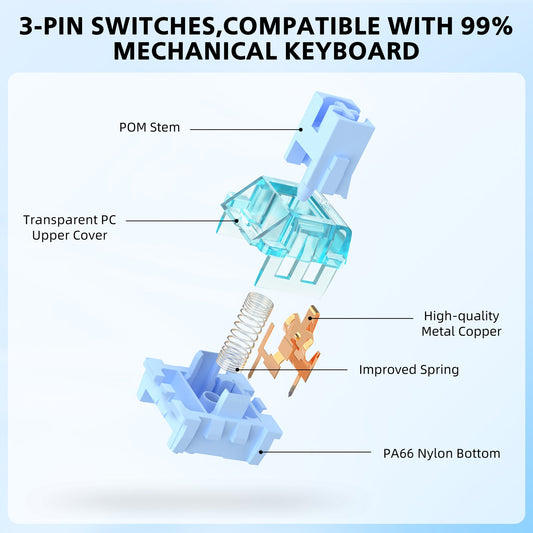 ATTACK SHARK V3 Switch Set (100 Pieces)