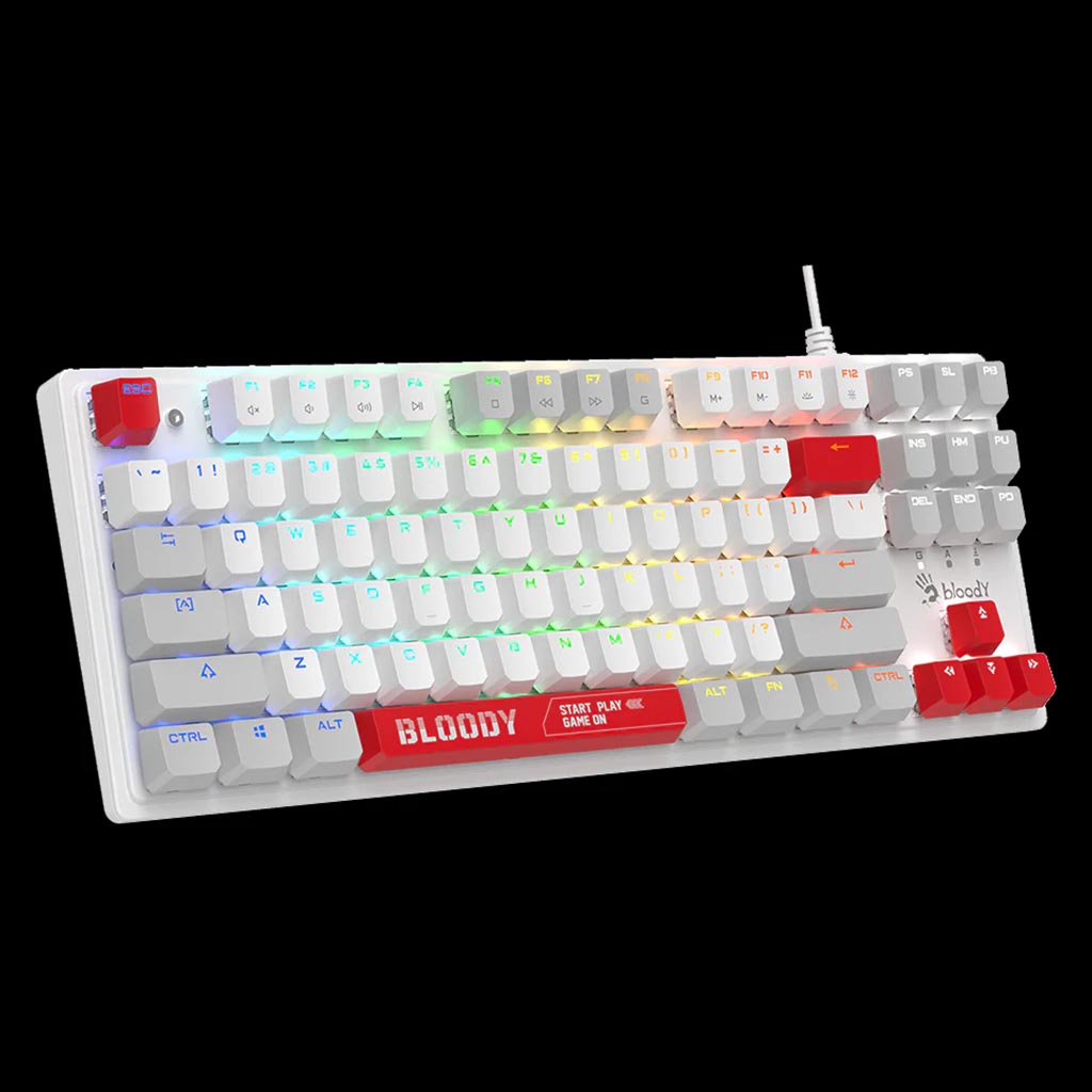 Bloody S310N Energy White BLMS TKL RGB Mechanical Keyboard