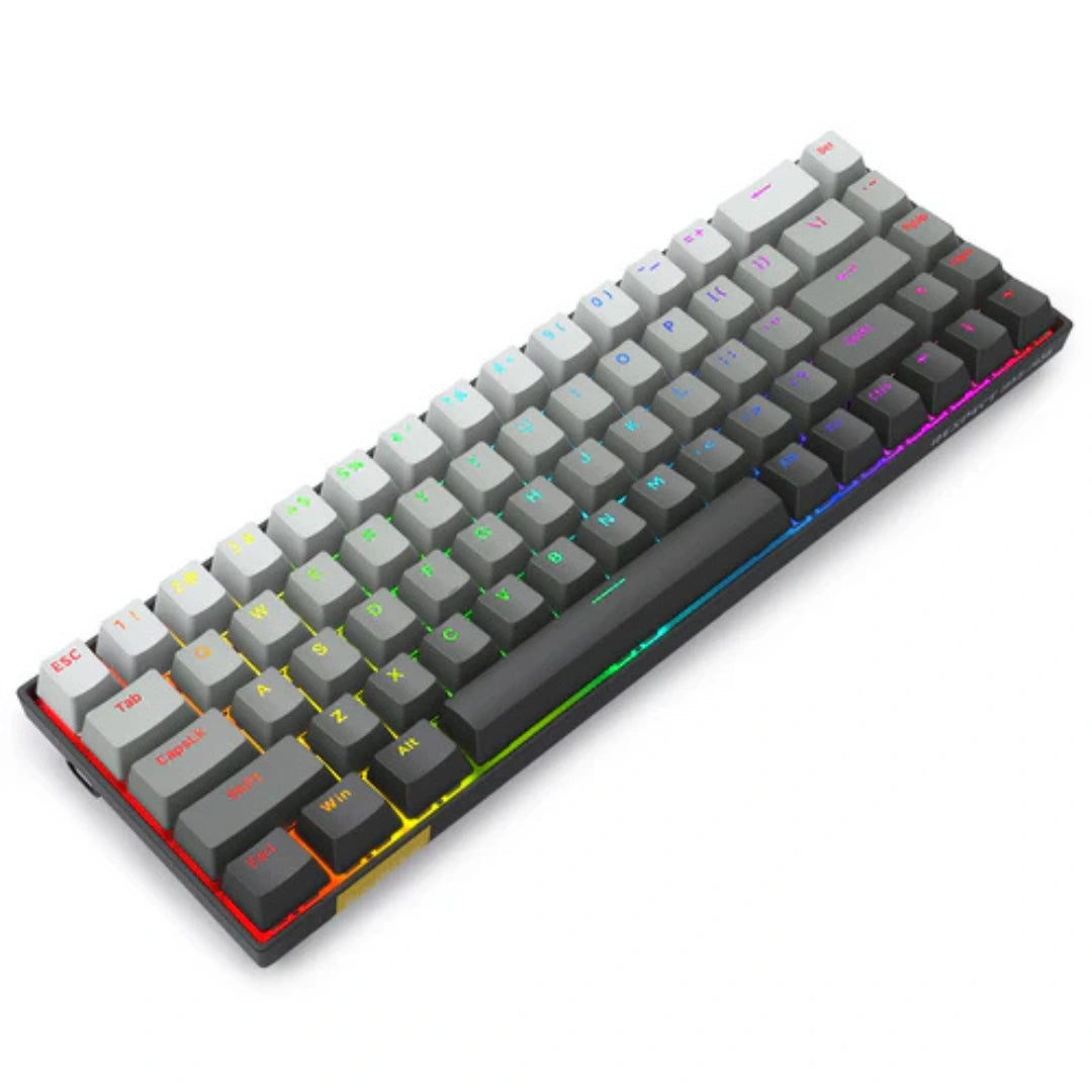 E-YOOSO HZ-68 RGB 68-Keys Hot-Swappable Mechanical Keyboard Gradient Grey