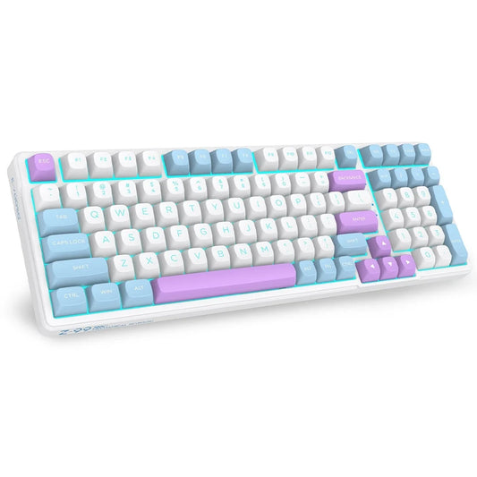 E-YOOSO Z-99 RGB 99-Keys Mechanical Keyboard White/Blue/Purple