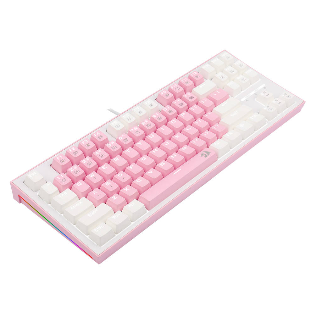 Redragon K611-WIB BES White LED Backlit Keyboard With Blue Switches