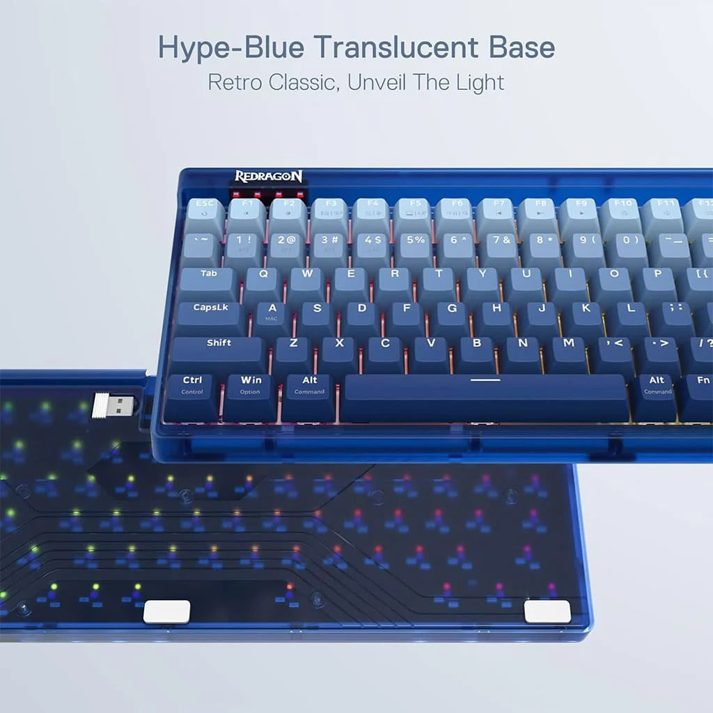 Redragon K656 GAREN PRO 100 Keys 3-Modes Wireless RGB Keyboard