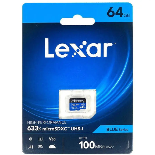 Lexar 64GB 633x microSDXC UHS-I Card BLUE Series