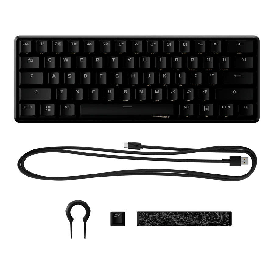HyperX Alloy Origins 60 Mechanical Gaming Keyboard 60% Compact Size Aqua Switches OPEN BOX