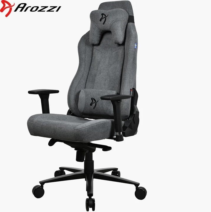 Arozzi Vernazza Soft Fabric Comfort Stylish Design Gaming Chair Ash Grey