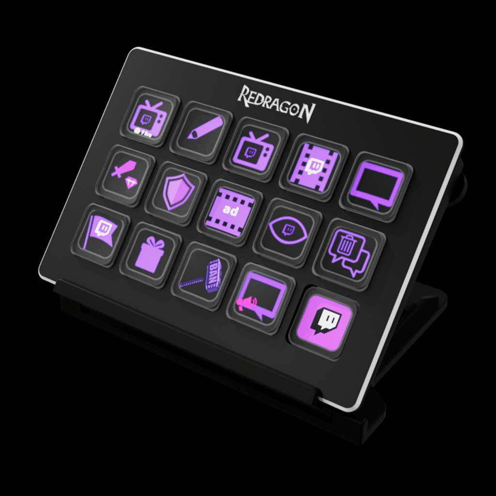 Redragon SS-550 Streamcraft 15 customized LED keys