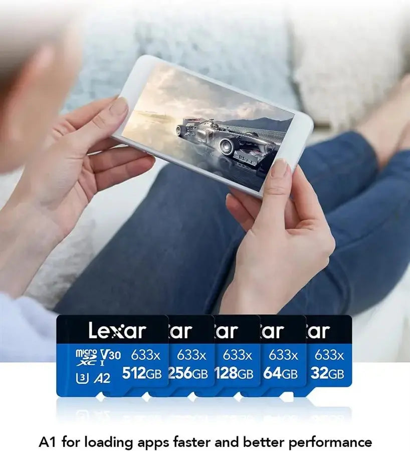 Lexar 64GB 633x microSDXC UHS-I Card BLUE Series