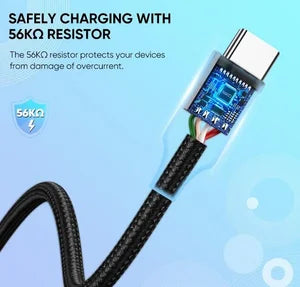 UGREEN USB-A TO USB-C Aluminum Braid Charging Cable , 1 Meter, 60126