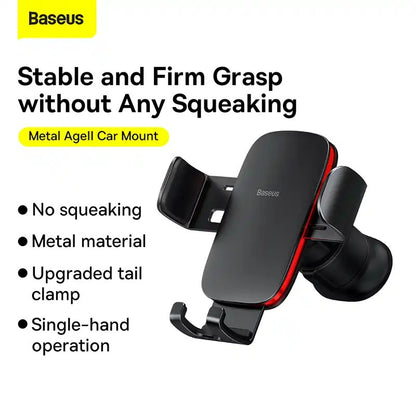 Baseus Metal Age Ⅱ Gravity Car Mount（Air Outlet Version)
