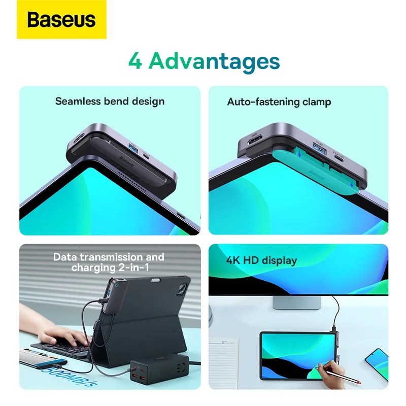 Baseus PadJoy 6-Port Type-C HUB Adapter