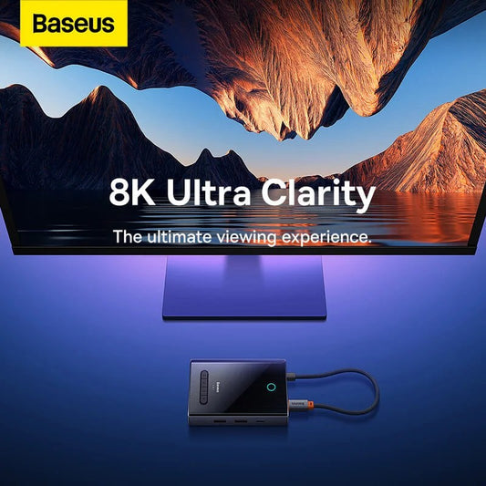Baseus PioneerJoy 8-Port Four-Screen Type-C HUB Adapter