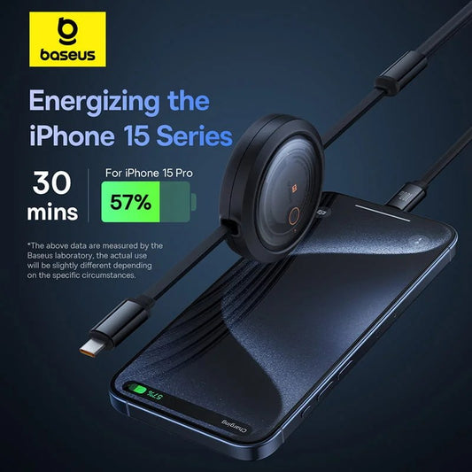 Baseus Free2Draw Retractable Crystal Fast Charging Data Cable Type-C to M+L+C 100W