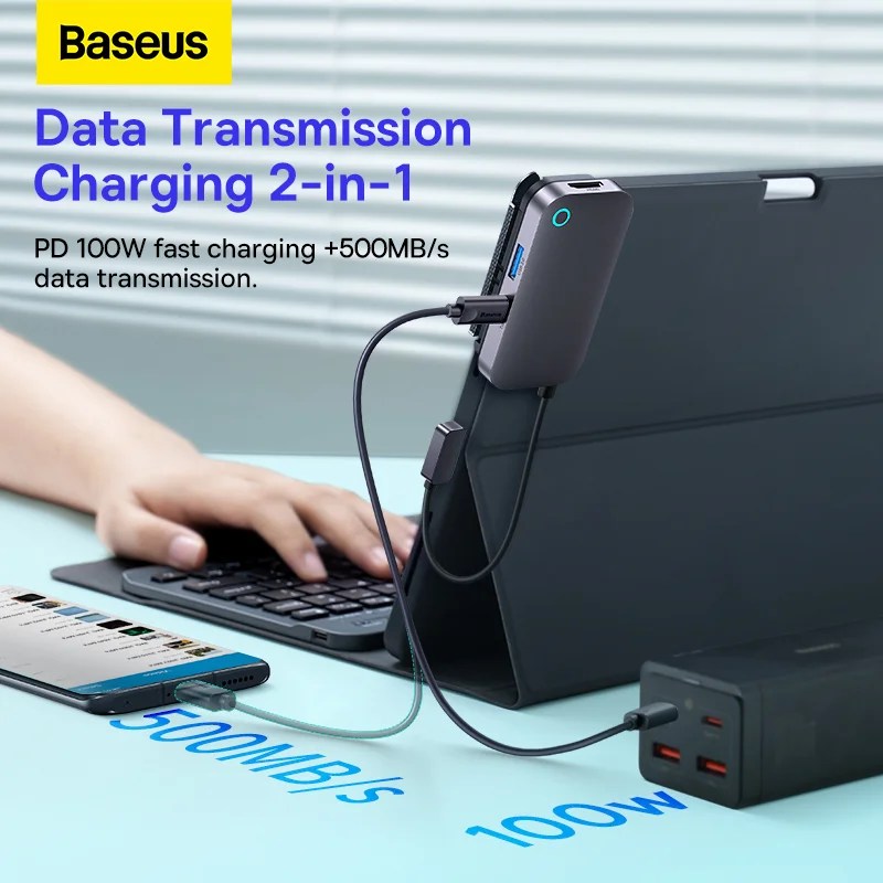 Baseus PadJoy 6-Port Type-C HUB Adapter