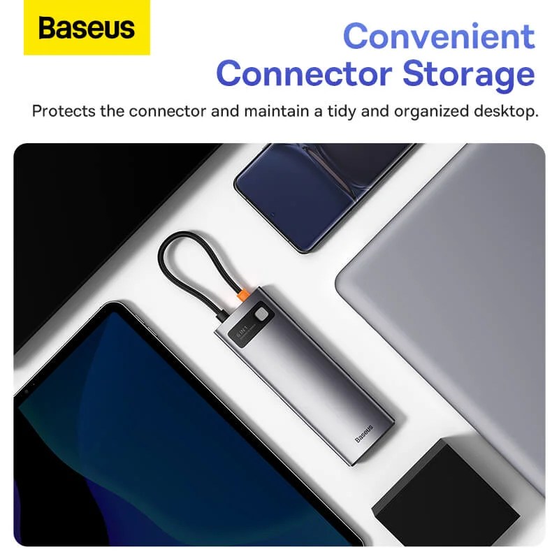 Baseus Metal Gleam Series 6 & 8 Port Type-C HUB Adapter