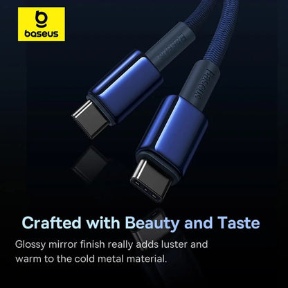 Baseus Tungsten Gold Fast Charging Data Cable Type-C to Type-C 100W