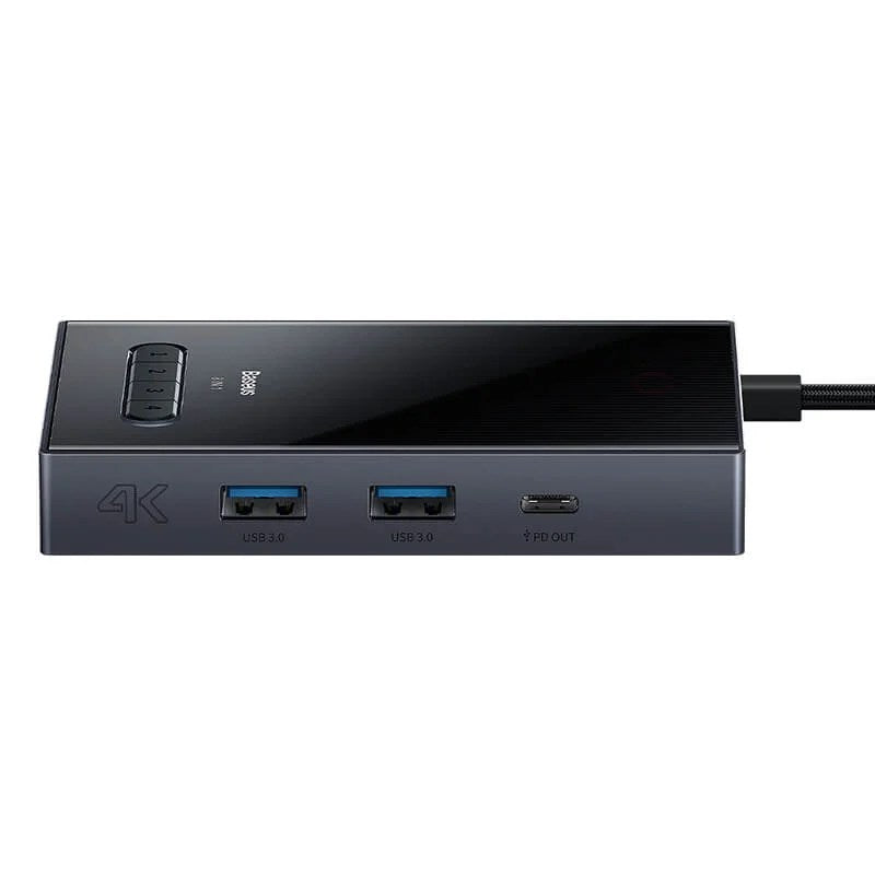 Baseus PioneerJoy 8-Port Four-Screen Type-C HUB Adapter