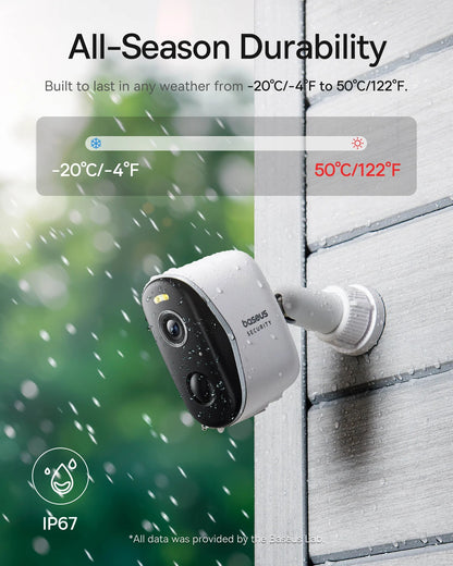 Baseus Outdoor Camera Security N1 Series 2K 2-Cam Kit
