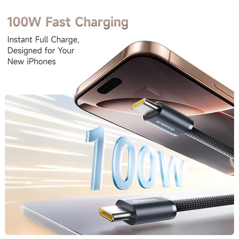 Baseus Dynamic 4 Pro Fast Charging Data Cable USB-C to USB-C 100W 1m