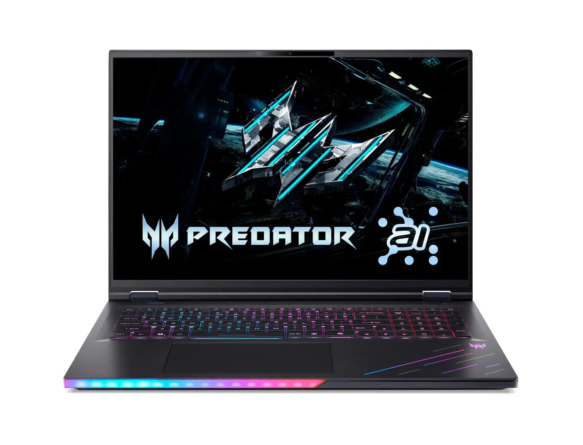 Acer Predator Helios 18 AI PH18-73-96Y0 Gaming Laptop Intel Core Ultra 9 275HX, 32GB DDR5, 1TB SSD, NVIDIA RTX 5080 16GB Graphics, 18" WQXGA IPS Mini LED 250Hz, Windows 11 Home, Black, 2 Year Acer Official Local Warranty