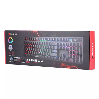 Xtrike Me Gk-980 En Wired Mechanical 104-key Rainbow Backlighting Keyboard