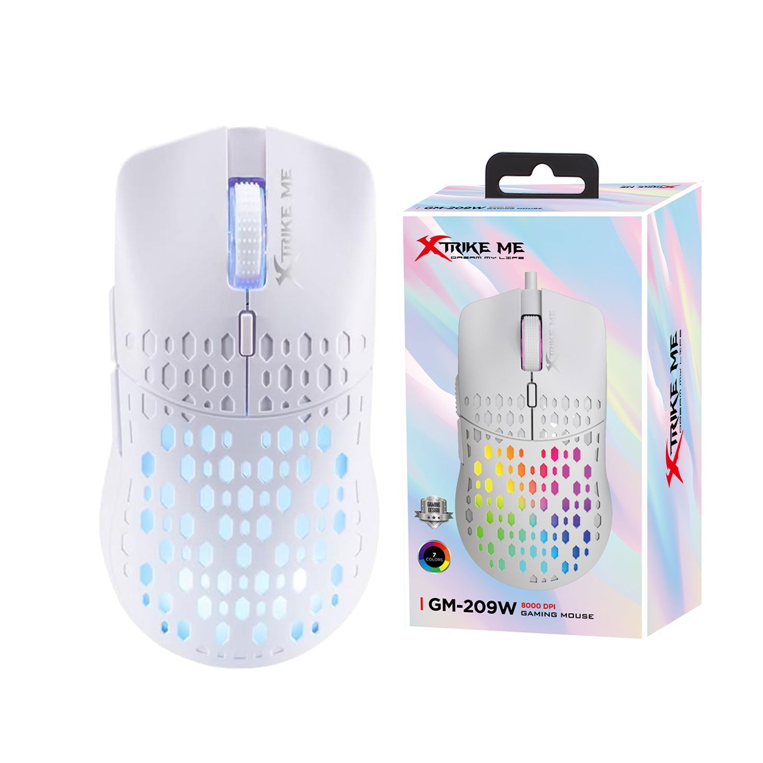  XTRIKE ME GM209W RGB GAMING MOUSE