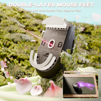 ATTACK SHARK G3 Tri-mode Wireless Gaming Mouse 25000 DPI Ultra Lightweight