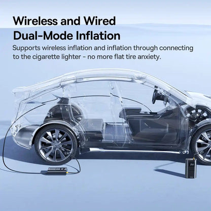 Baseus PrimeTrip VA1 Wired and Wireless 2-in-1 Tire Inflator