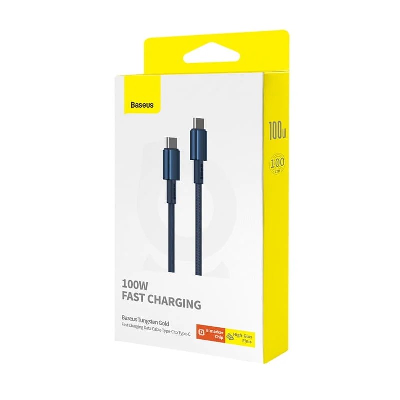 Baseus Tungsten Gold Fast Charging Data Cable Type-C to Type-C 100W