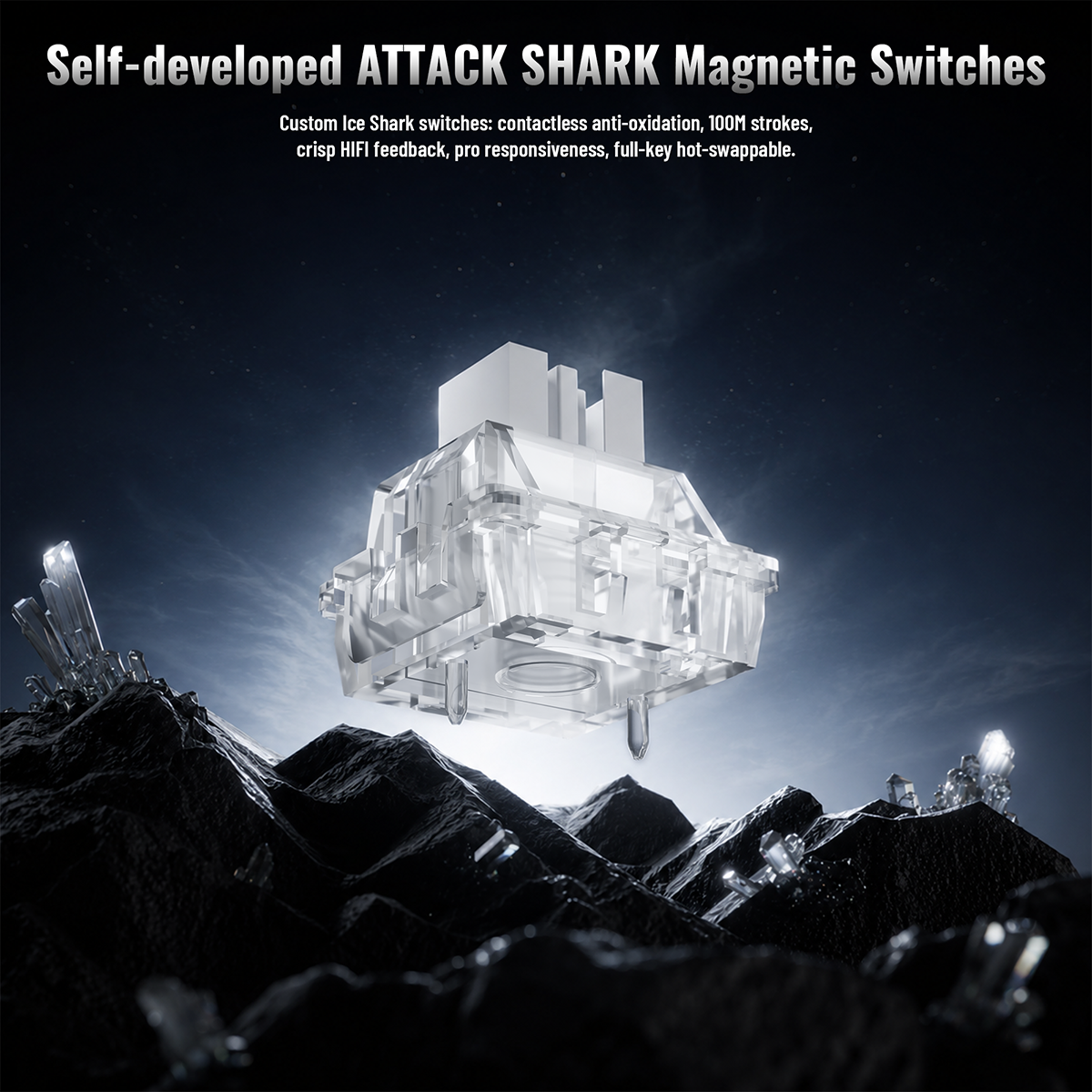 ATTACK SHARK R98 HE Carbon Fiber Wired Rapid Trigger Magnetic Switch Keyboard With C01 Ultra RGB Coiled Cable