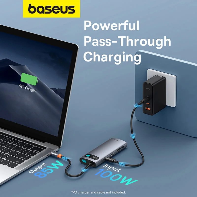 Baseus Metal Gleam Series 7-in-1 USB HUB NEW
