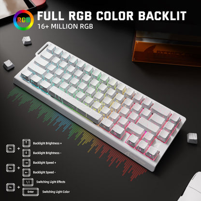 ATTACK SHARK X68PRO HE Wireless Rapid Trigger Keyboard Magnetic Switch