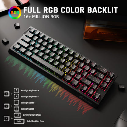 ATTACK SHARK X68PRO HE Wireless Rapid Trigger Keyboard Magnetic Switch