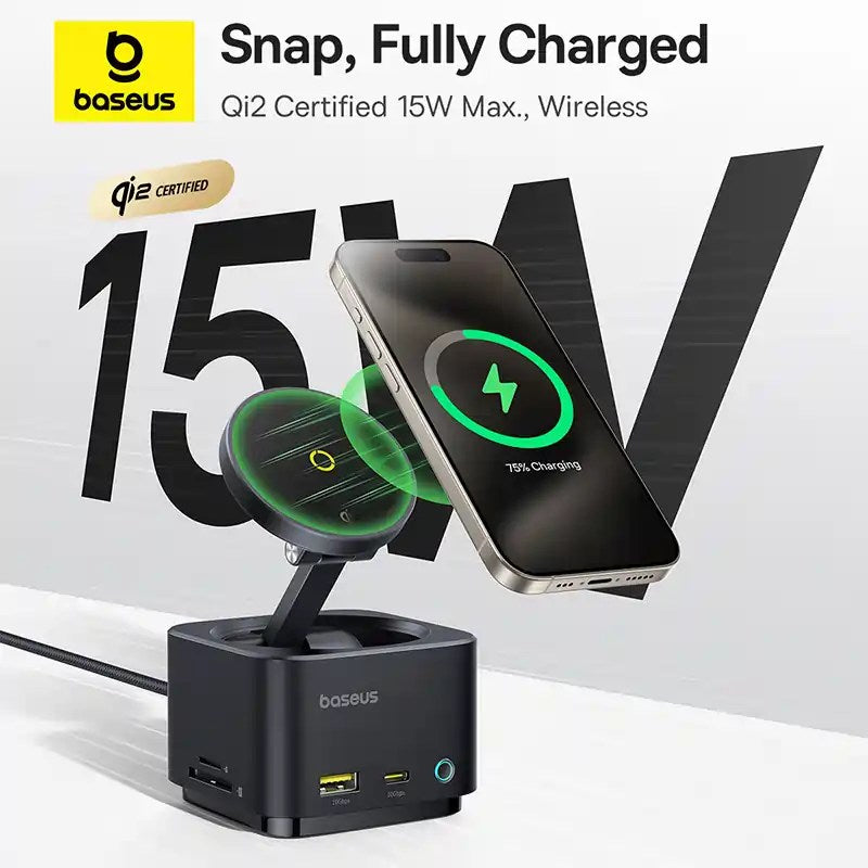 Baseus MagPro Series II 7-in-1 HUB Magnetic Wireless Charging 15W