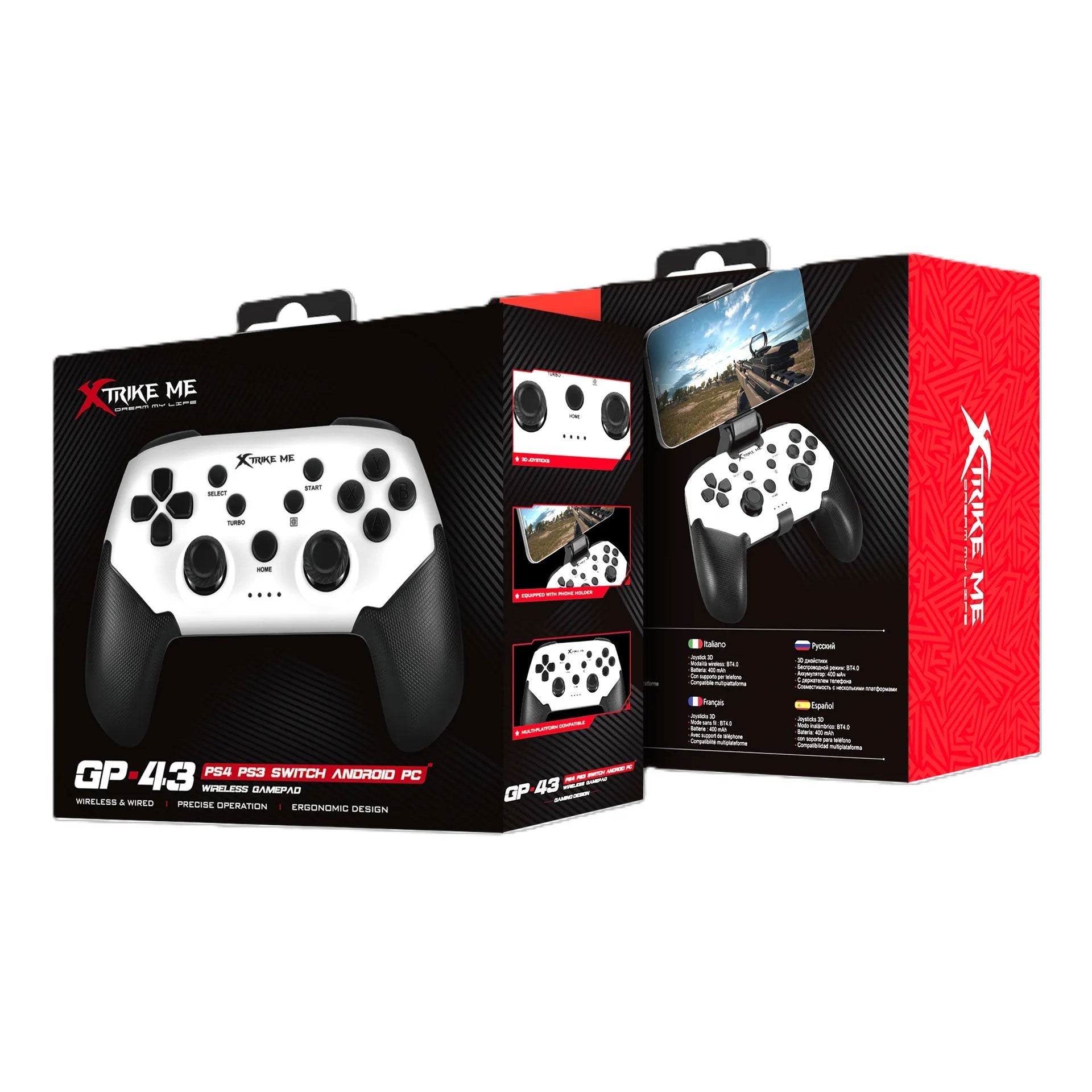 XTRIKE ME GP-43 Bluetooth Wireless Gaming Controller