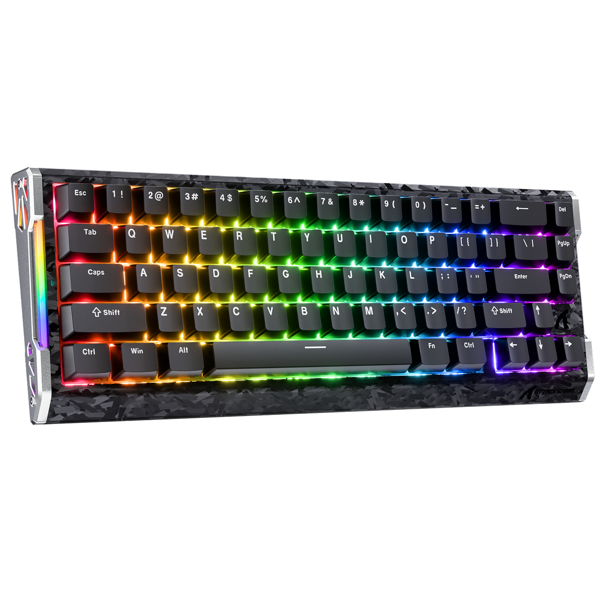ATTACK SHARK R68 HE Carbon Fiber Rapid Trigger Keyboard Magnetic Switch