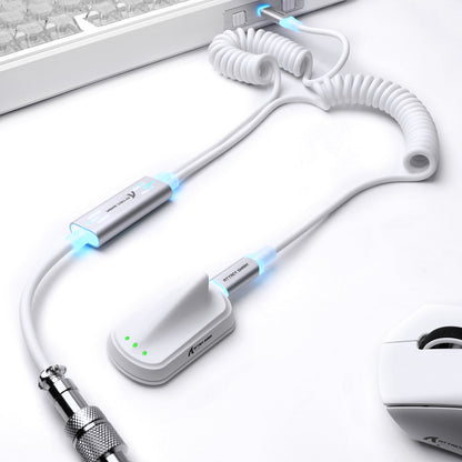 ATTACK SHARK C08 2-in-1 Custom Aviation Cable for 8kHz Magnetic Keyboards