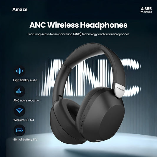 Whisperx Anc Wireless Headphone | A655