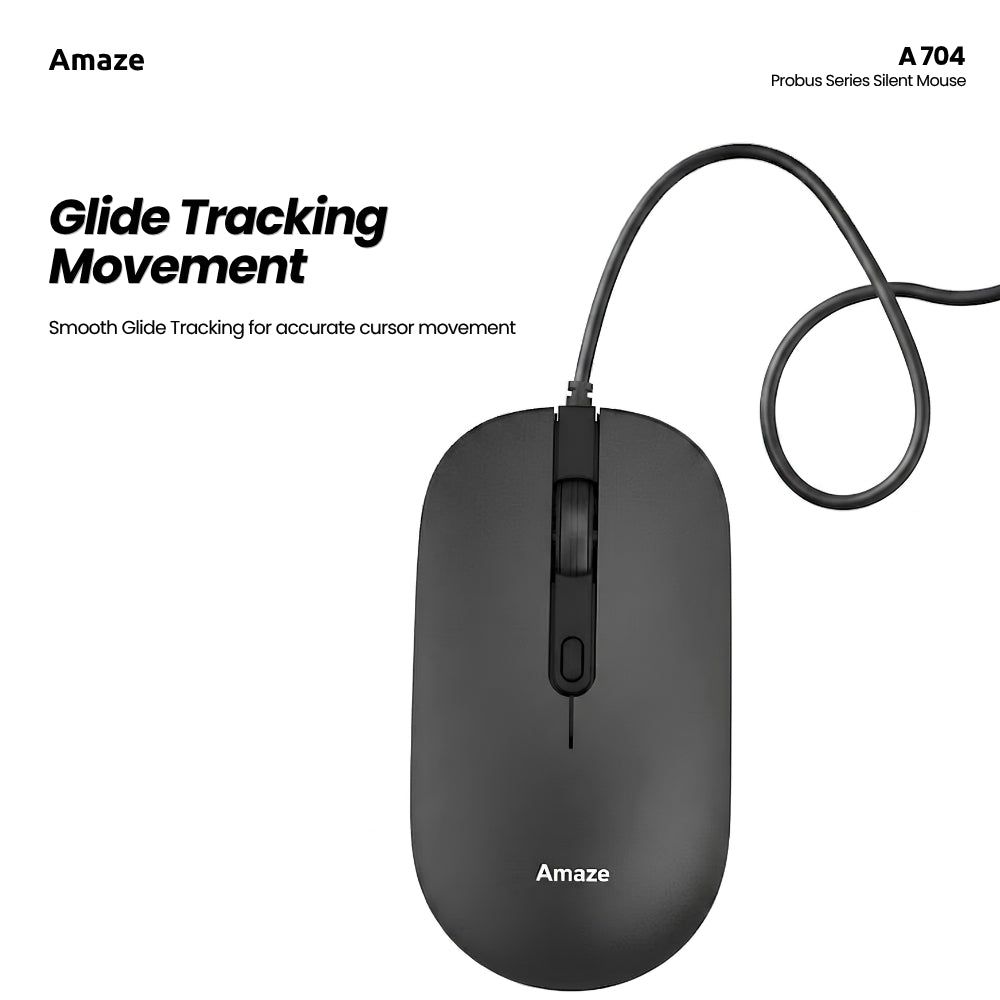 Probus Silent Click Wired Mouse| A704