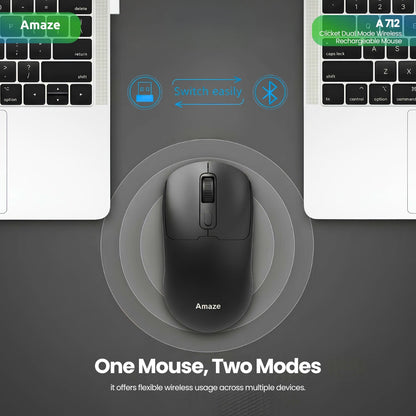Clicket Dual Mode Wireless Rechargeable Mouse | A712