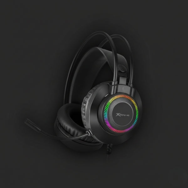XTRIKE ME GH-509 WIRED STEREO GAMING HEADSET WITH MICROPHONE AND RGB BACKLIGHT BLACK