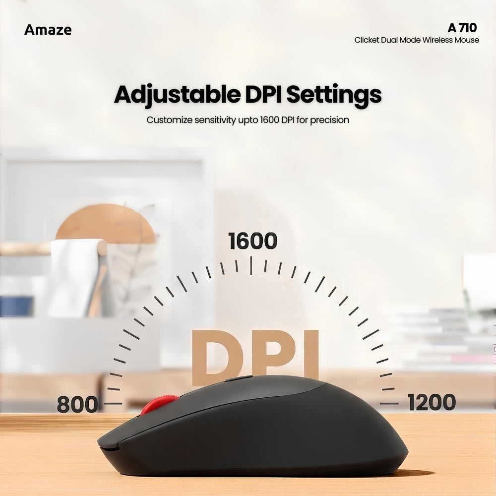Clicket Dual Mode Wireless Mouse| A710