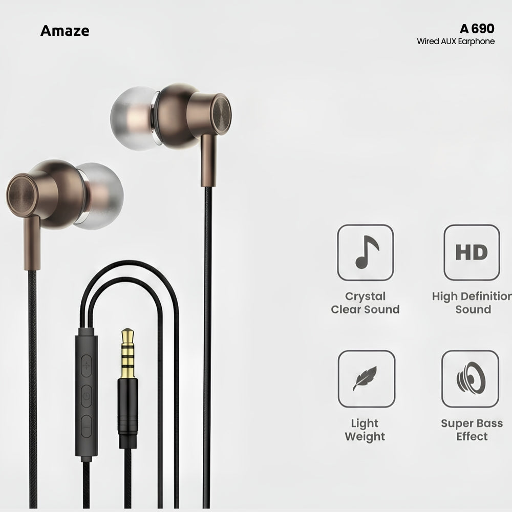 Wired AUX Earphone | A690