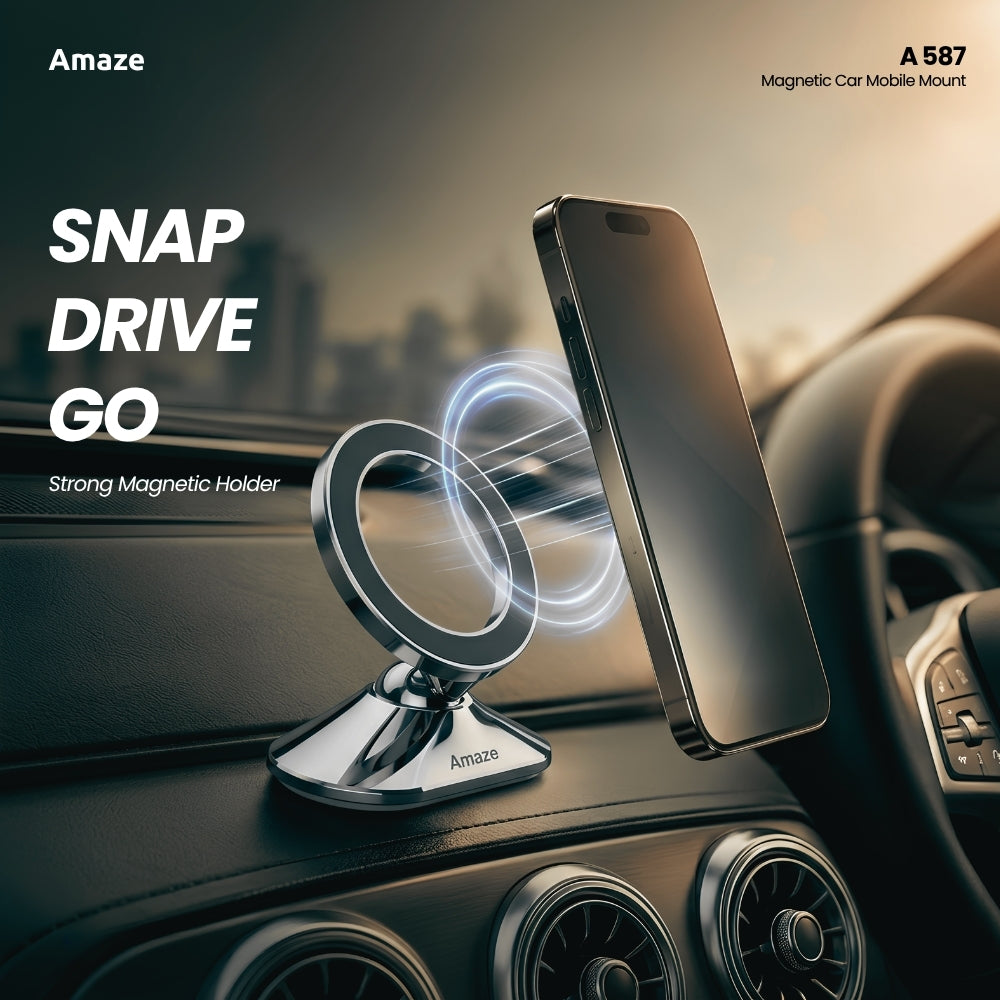 Zinc Alloy Magnetic Car Mobile Holder | A587