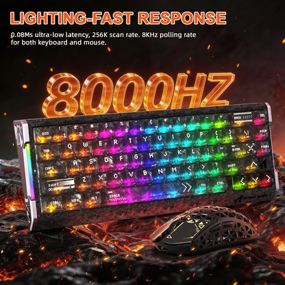 ATTACK SHARK R68 HE & R5 ULTRA Carbon Fiber Gaming Bundle
