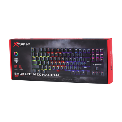Xtrike Me Gk-994w Rgb 68 Key Bt 2.4ghz Wireless Gaming Keyboard Black