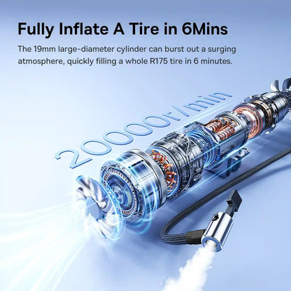 Baseus PrimeTrip VA1 Wired and Wireless 2-in-1 Tire Inflator