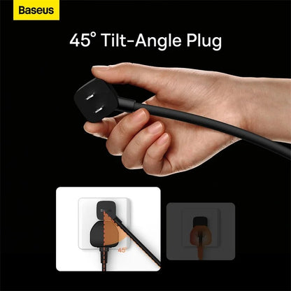 Baseus PowerCombo Mini PowerStrip 1AC with 1.0m Power Cord US (Including EU and UK Plug Adapters)
