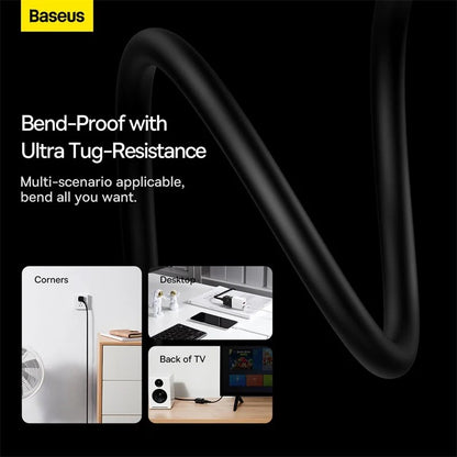 Baseus PowerCombo Mini PowerStrip 1AC with 1.0m Power Cord US (Including EU and UK Plug Adapters)