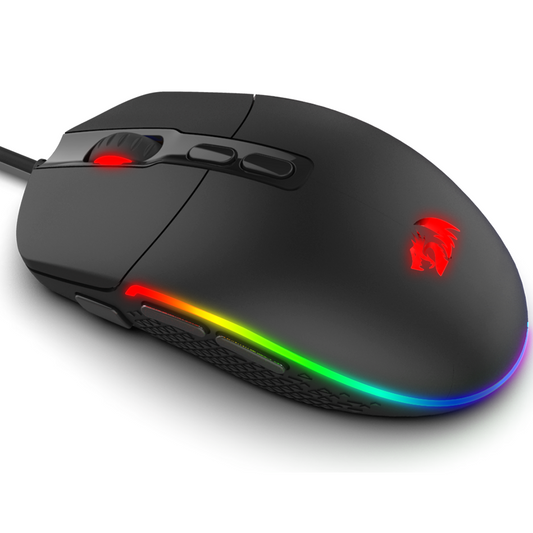 Redragon M719 INVADER RGB Gaming Mouse with Fire Button, 10,000 DPI (Black)