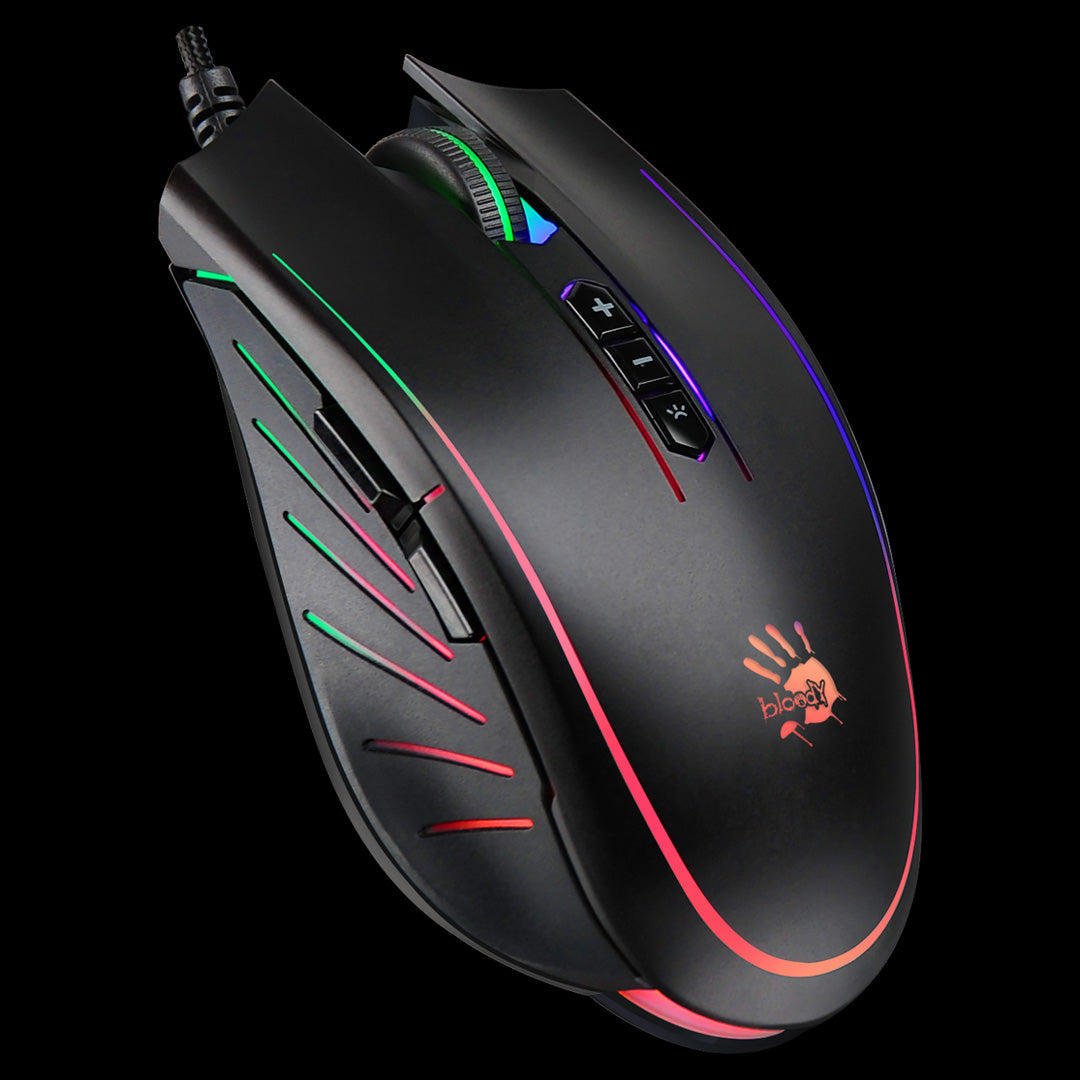 Bloody Q81 Metal Feet Neon X-Glide Gaming Mouse